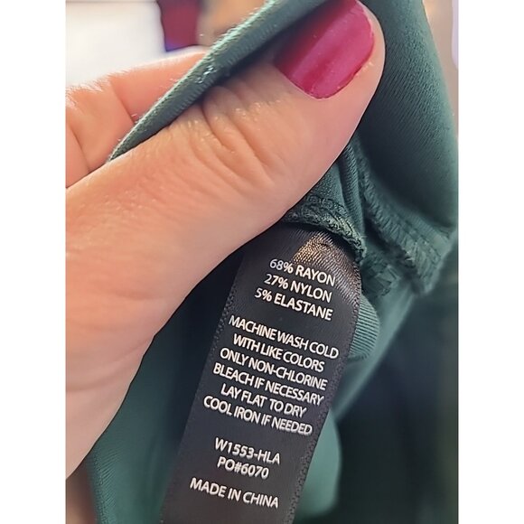 Betabrand Womens Classic Bootcut Dress Yoga Pants Dark Green Size XSP Petite - Picture 6 of 6